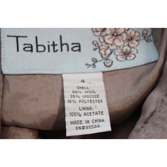 Anthropologie TABITHA Blazer Jacket Size 4 Wool Pleated Preppy Equestrian Office - Picture 15 of 15